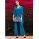 NCS Blue Syringa Short Kaftan NCS Blue Syringa Short Kaftan