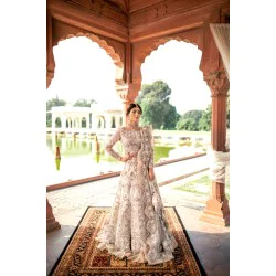 Almond Aster Lehenga