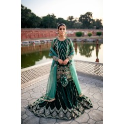 Dark Green Aster Gharara Dark Green Aster Gharara