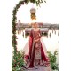 Carmine Aster Lehenga