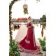 Carmine Aster Lehenga