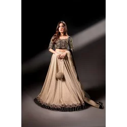 Apricot Aster Lehenga