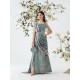 Morning Blue Aster Gown