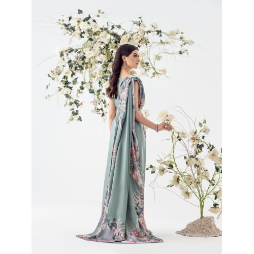 Morning Blue Aster Gown