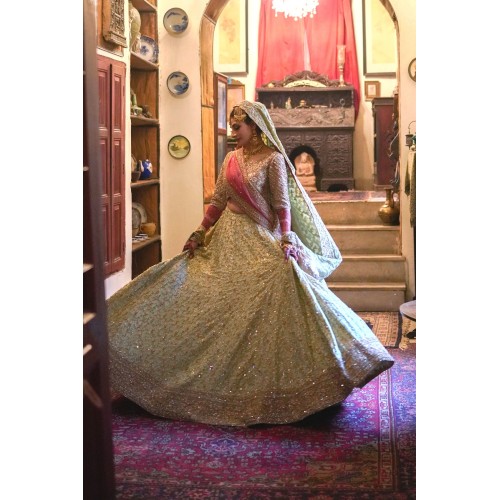 Olive Green Julia Lehenga Olive Green Julia Lehenga