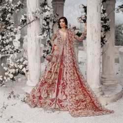 NCS Red Iris Gown and Lehenga