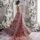 Fire Engine Red Iris Lehenga Choli