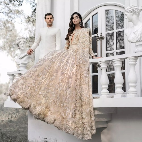 Apricot Iris Bridal Gown