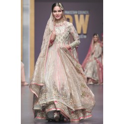 Eggshell Daphne Anarkali