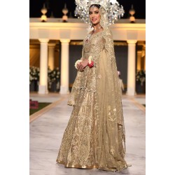 Antique Gold Daphne Peplum and Lehenga