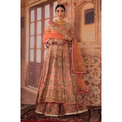 Apricot Daphne Anarkali