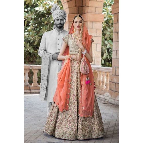 Champagne Daphne Lehenga