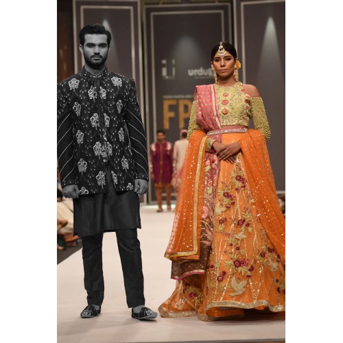 Citron Orange Daphne Choli Lehenga