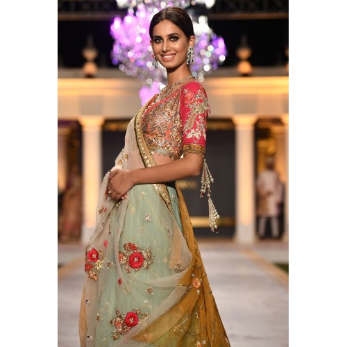 Cambridge Blue Daphne Lehenga