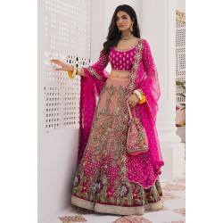 Light Salmon Pink Daphne Lehenga