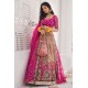 Light Salmon Pink Daphne Lehenga