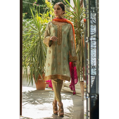 Camouflage Green Daphne Trousers Suit