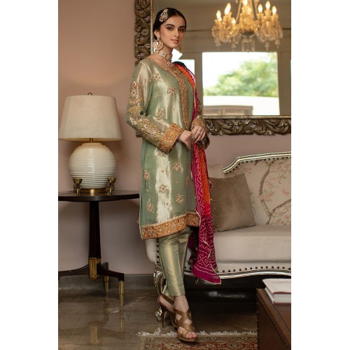 Camouflage Green Daphne Trousers Suit