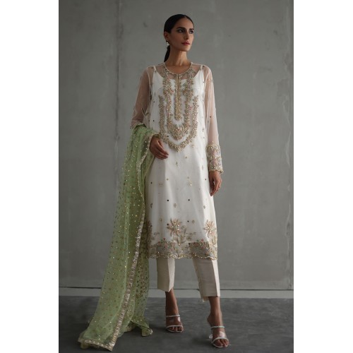 White Daphne Party Wear White Daphne Party Wear