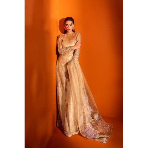 Crayola Peach Peony Gown
