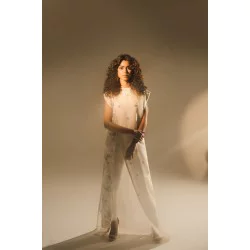 White Peony Party Wear