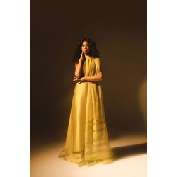 Gold Peony Party Wear