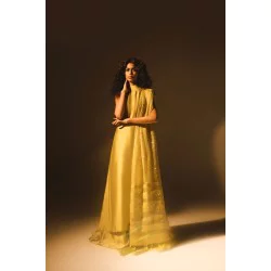 Gold Peony Party Wear