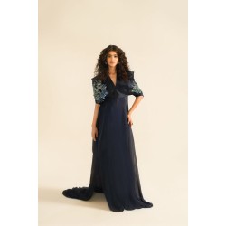 Black Peony Party Wear