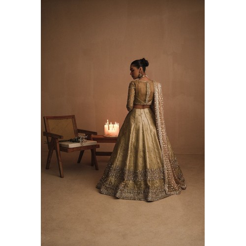 Raw Umber Peony Lehenga Raw Umber Peony Lehenga