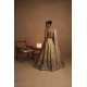 Raw Umber Peony Lehenga Raw Umber Peony Lehenga
