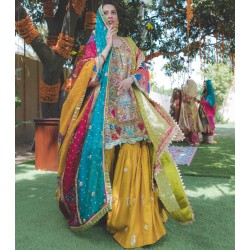 Saffron Zephyr Gharara