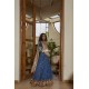 Marian Blue Zephyr Lehenga