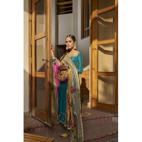 Teal Zephyr Party Wear