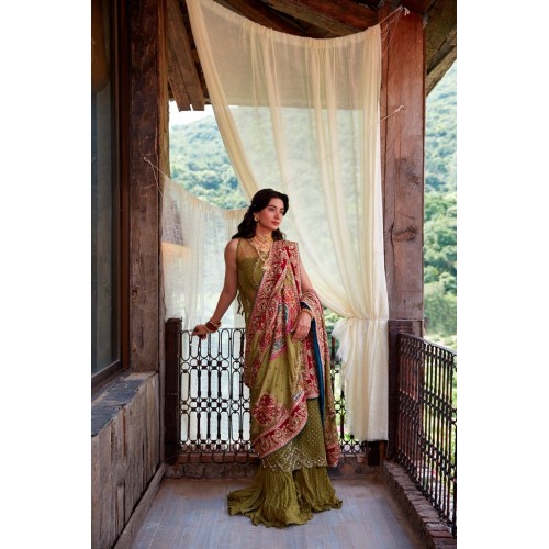 Antique Bronze Zephyr Lehenga