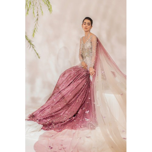 Puce and Light Misty Rose Zenobia Peplum