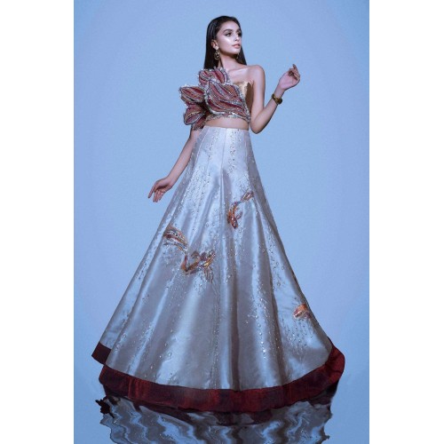 Sky Zenobia Lehenga