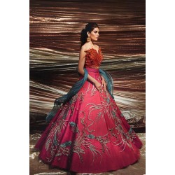 Cerise Zenobia Lehenga