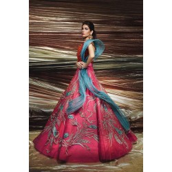 Cerise Zenobia Lehenga