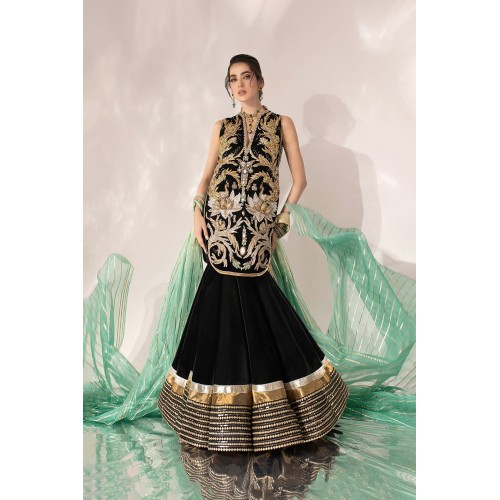 Black Zenobia Lehenga Black Zenobia Lehenga