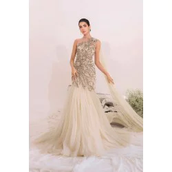 Champagne Pink Zenobia Lehenga