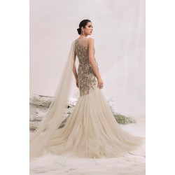 Champagne Pink Zenobia Lehenga