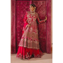 Amaranth Red Wisteria Pishwas