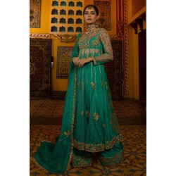 Jungle Green Wisteria Pishwas