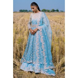 Picton Blue Wisteria Pishwas