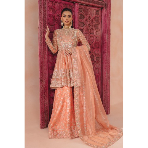 Atomic Tangerine Wisteria Peplum