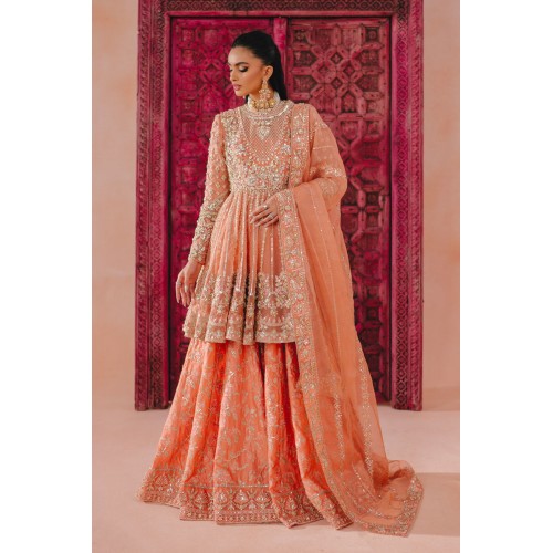 Atomic Tangerine Wisteria Peplum