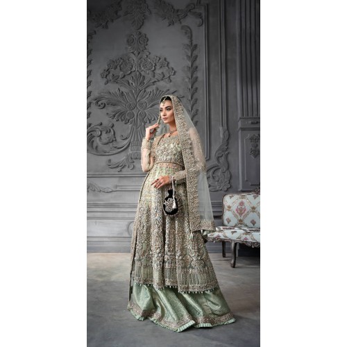 Aero Blue Marigold Pishwas