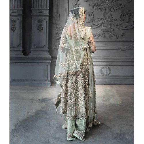 Aero Blue Marigold Pishwas