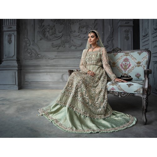 Aero Blue Marigold Pishwas