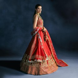 Carnelian Marigold Lehenga Choli